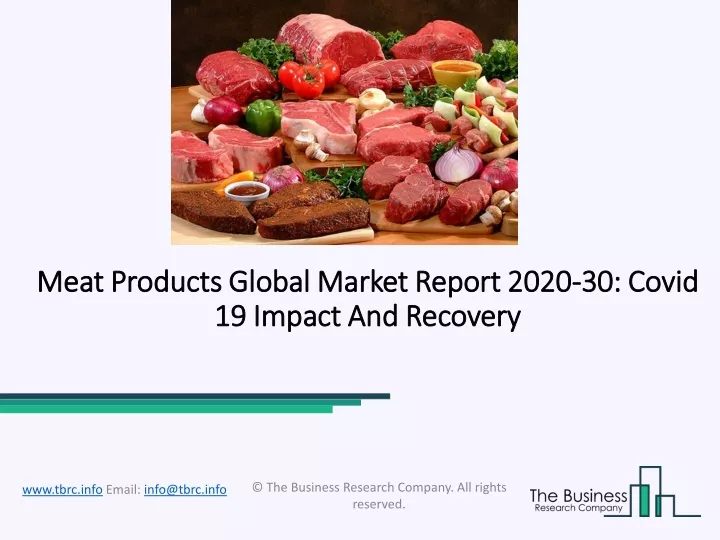 meat products global market report 2020 meat