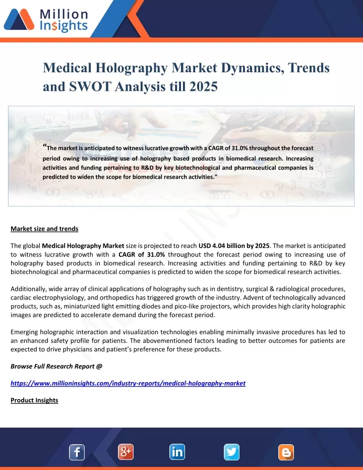 medical holography market dynamics trends