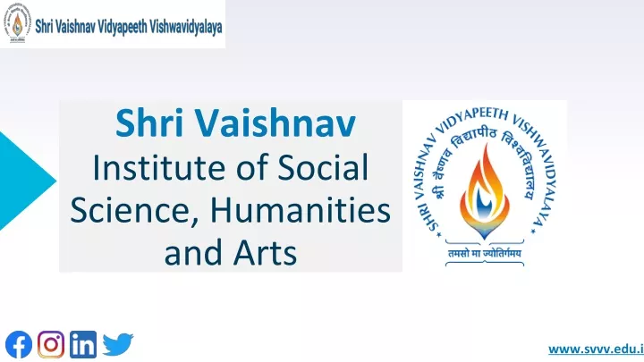shri vaishnav institute of social science humanities and arts
