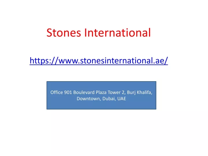 stones international