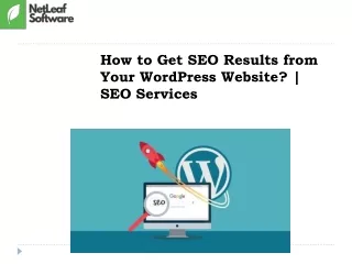 how to get seo results from your wordpress website seo services