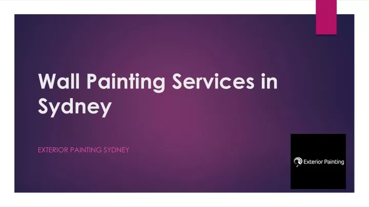 wall painting services in sydney