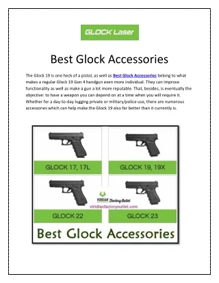 Buy Glock Accessories Online