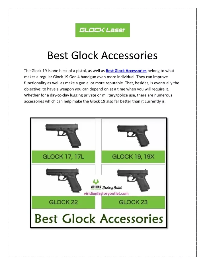 best glock accessories