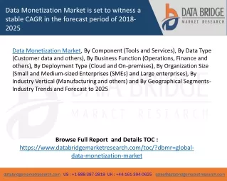data monetization market is set to witness