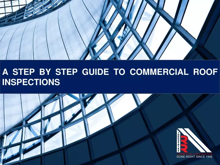 a step by step guide to commercial roof