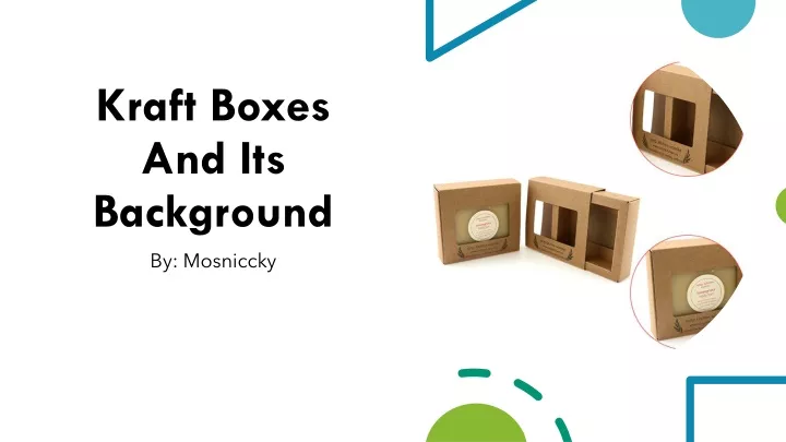kraft boxes and its background