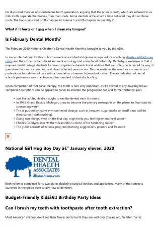 History of Dentisty