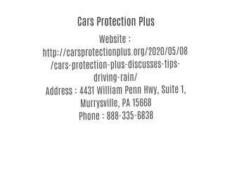 Cars Protection Plus