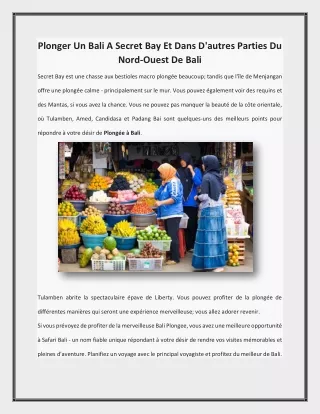 Plonger Un Bali A Secret Bay Et Dans D'autres Parties Du Nord-Ouest De Bali