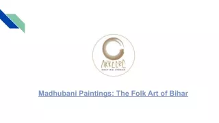 Madhubani Paintings: The Folk Art of Bihar