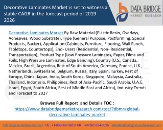 decorative laminates market is set to witness