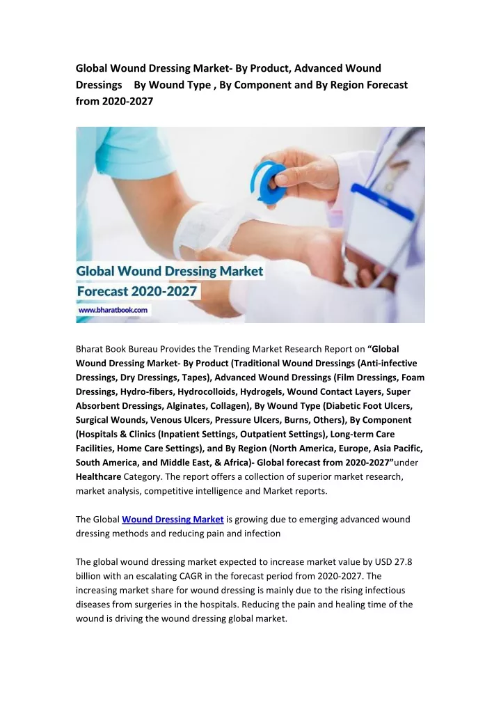 global wound dressing market by product advanced