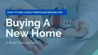 How To Find A Right Mortgage Broker