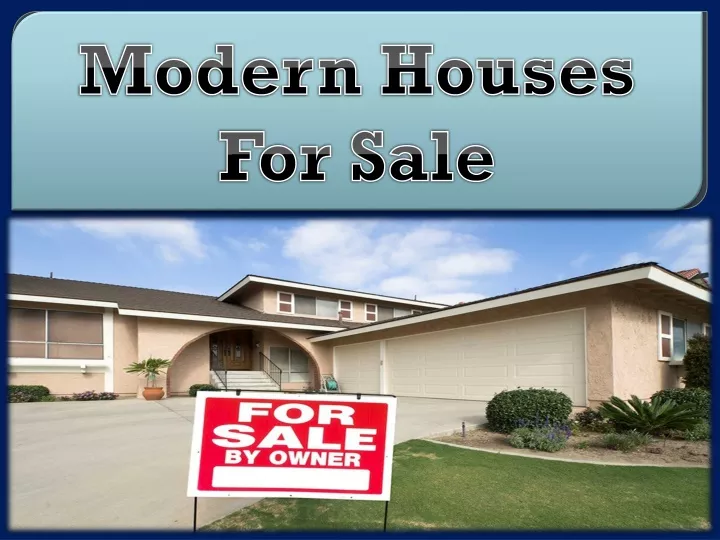 modern houses for sale