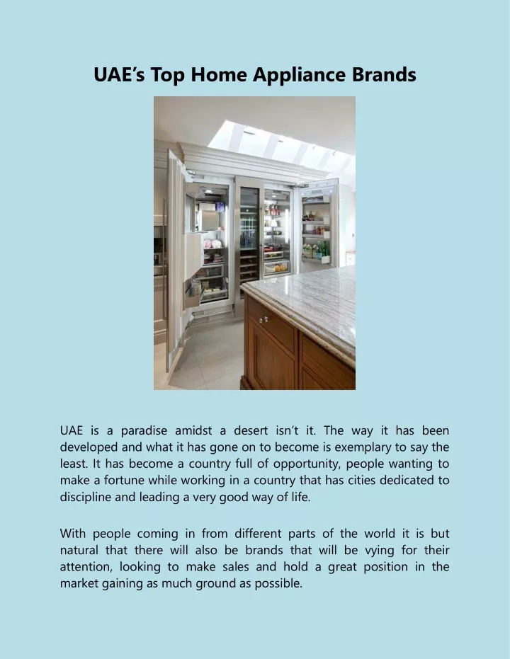uae s top home appliance brands