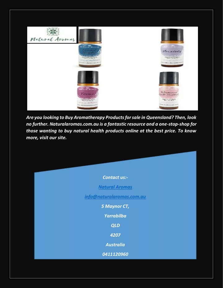 are you looking to buy aromatherapy products