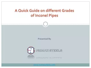 A Quik Guide on different Grades of Inconel Pipes