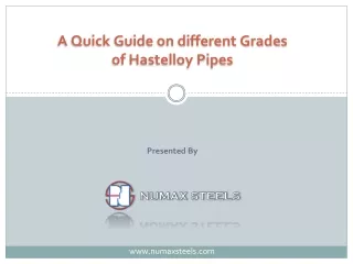 Guide for different grades of hastelloy pipes