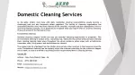 Domestic Cleaning Services - slide 1
