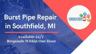 Effective Restoration For Burst, Leaky and Broken Pipe - Disaster MD