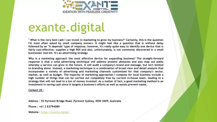 exante digital