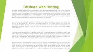 offshore web hosting