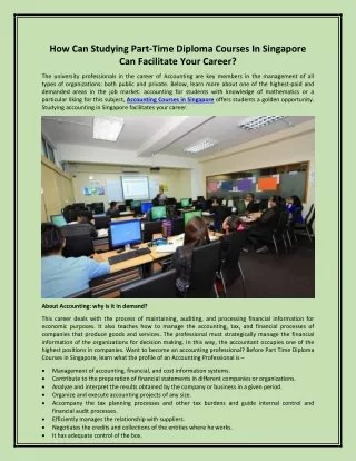 how can studying part time diploma courses
