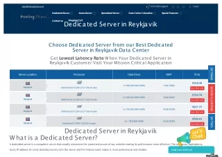 Reykjavik Dedicated Server