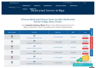 Riga Dedicated Server