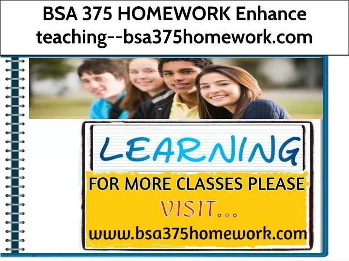 bsa 375 homework enhance teaching bsa375homework