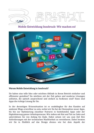 mobile entwicklung innsbruck mobile entwicklung