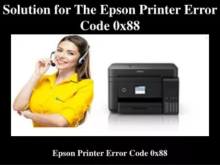 Solution for The Epson Printer Error Code 0x88