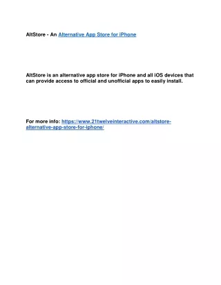 altstore an alternative app store for iphone