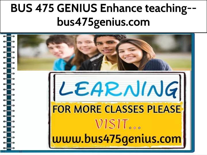 bus 475 genius enhance teaching bus475genius com