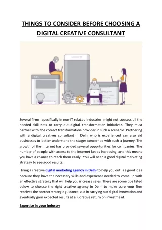 Digital creatives consultant in delhi
