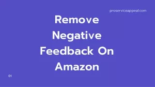 Remove Negative Feedback On Amazon