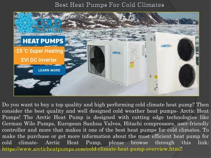 best heat pumps for cold climates