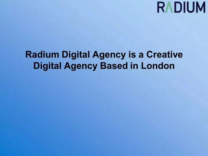radium digital agency is a creative digital
