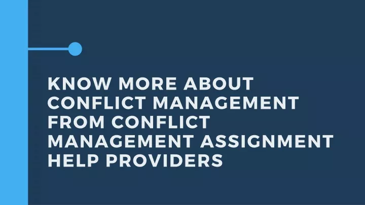 know more about conflict management from conflict