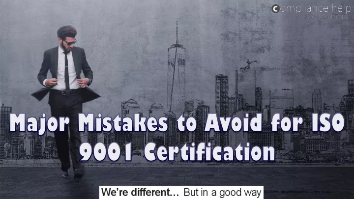 major mistakes to avoid for iso 9001 certification