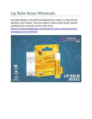 lip balm boxes wholesale