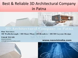 best reliable 3d architectural company in patna