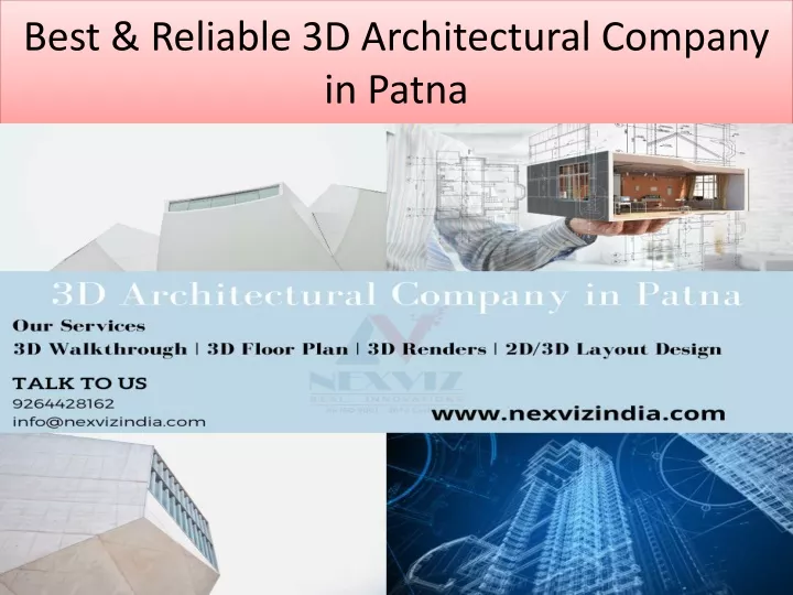 best reliable 3d architectural company in patna