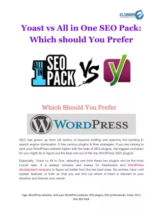 yoast vs all in one seo pack which should