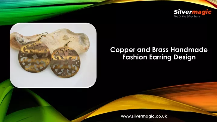 copper and brass handmade fashion earring design