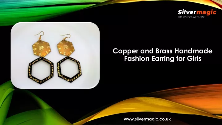 copper and brass handmade fashion earring