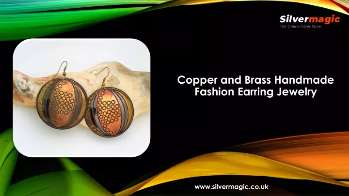 copper and brass handmade fashion earring jewelry