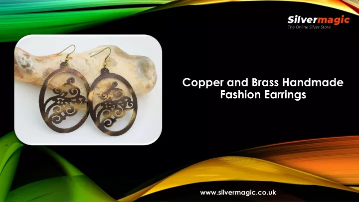copper and brass handmade fashion earrings