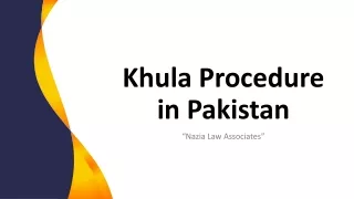 Khula Procedure in Pakistan - Legal Process of Khula in Pakistan